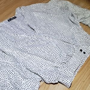 Batwing sleeve polka dot blouse XS